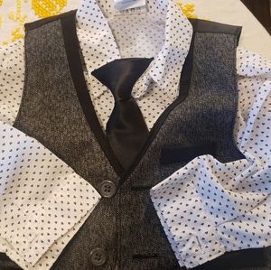 Van Heusen 4pc suit vest set baby boys 6/9 months